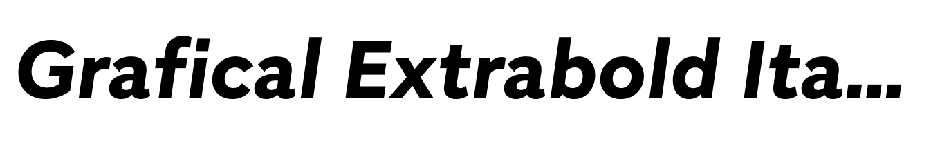 Grafical Extrabold Italic